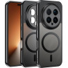 Effcotuo Magnétique Coque pour Honor Magic 8 Pro Case avec MagSafe, Anti-Chute Silicone Souple + Acrylique Givré Coque, Etui Tra
