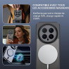 Effcotuo Magnétique Coque pour Honor Magic 8 Pro Case avec MagSafe, Anti-Chute Silicone Souple + Acrylique Givré Coque, Etui Tra