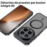 Effcotuo Magnétique Coque pour Honor Magic 8 Pro Case avec MagSafe, Anti-Chute Silicone Souple + Acrylique Givré Coque, Etui Tra