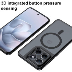 Effcotuo Magnétique Coque pour Motorola Moto Edge 70 Fusion Case avec MagSafe, Anti-Chute Silicone Souple + Acrylique Givré Coqu