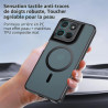 Effcotuo Magnétique Coque pour Motorola Moto G57 Power/G57 5G/G67 Power Case avec MagSafe avec Verre Trempé Protection écran Ant
