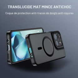 Effcotuo Magnétique Coque pour Motorola Moto G57 Power/G57 5G/G67 Power Case avec MagSafe avec Verre Trempé Protection écran Ant
