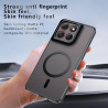 Effcotuo Magnétique Coque pour Motorola Moto G86 5G Case avec MagSafe, Anti-Chute Silicone Souple + Acrylique Givré Coque, Etui 