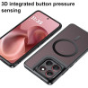Effcotuo Magnétique Coque pour Motorola Moto G86 5G Case avec MagSafe, Anti-Chute Silicone Souple + Acrylique Givré Coque, Etui 