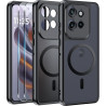 Effcotuo Magnétique Coque pour Motorola Moto Edge 60 Neo/Edge 50 Neo Case avec MagSafe avec Verre Trempé Protection écran Anti-C