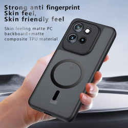 Effcotuo Magnétique Coque pour Motorola Moto Edge 60 Neo/Edge 50 Neo Case avec MagSafe avec Verre Trempé Protection écran Anti-C
