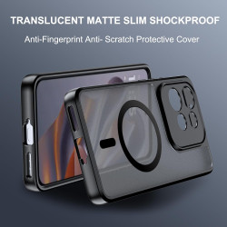 Effcotuo Magnétique Coque pour Motorola Moto Edge 60 Neo/Edge 50 Neo Case avec MagSafe avec Verre Trempé Protection écran Anti-C