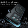 Effcotuo Magnétique Coque pour Motorola Moto Edge 60 Pro Case avec MagSafe, Anti-Chute Silicone Souple + Acrylique Givré Coque, 