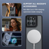 Effcotuo Magnétique Coque pour Motorola Moto Edge 60 Pro Case avec MagSafe, Anti-Chute Silicone Souple + Acrylique Givré Coque, 