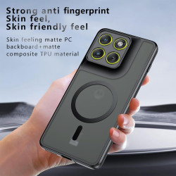 Effcotuo Magnétique Coque pour Motorola Moto Edge 70 Case avec MagSafe avec Verre Trempé Protection écran Anti-Chute Silicone So