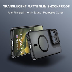 Effcotuo Magnétique Coque pour Motorola Moto Edge 70 Case avec MagSafe avec Verre Trempé Protection écran Anti-Chute Silicone So