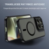 Effcotuo Magnétique Coque pour Motorola Moto G67/G77 5G Case avec MagSafe avec Verre Trempé Protection écran Anti-Chute Silicone