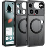 Effcotuo Magnétique Coque pour Nothing Phone 3 Case avec MagSafe, Anti-Chute Silicone Souple + Acrylique Givré Coque, Etui Trans