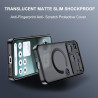 Effcotuo Magnétique Coque pour Nothing Phone 3 Case avec MagSafe, Anti-Chute Silicone Souple + Acrylique Givré Coque, Etui Trans