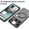 Effcotuo Magnétique Coque pour Nothing Phone 3 Case avec MagSafe, Anti-Chute Silicone Souple + Acrylique Givré Coque, Etui Trans