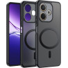 Effcotuo Magnétique Coque pour Oppo A5 Pro 4G/5G Case avec MagSafe, Anti-Chute Silicone Souple + Acrylique Givré Coque, Etui Tra