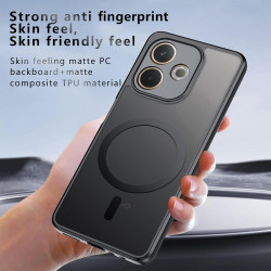 Effcotuo Magnétique Coque pour Oppo A5 Pro 4G/5G Case avec MagSafe, Anti-Chute Silicone Souple + Acrylique Givré Coque, Etui Tra