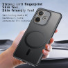 Effcotuo Magnétique Coque pour Oppo A5 Pro 4G/5G Case avec MagSafe, Anti-Chute Silicone Souple + Acrylique Givré Coque, Etui Tra