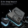 Effcotuo Magnétique Coque pour Oppo A5 Pro 4G/5G Case avec MagSafe, Anti-Chute Silicone Souple + Acrylique Givré Coque, Etui Tra