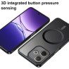 Effcotuo Magnétique Coque pour Oppo A5 Pro 4G/5G Case avec MagSafe, Anti-Chute Silicone Souple + Acrylique Givré Coque, Etui Tra