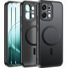 Effcotuo Magnétique Coque pour Oppo A6 Pro 5G /4G Case avec MagSafe avec Verre Trempé Protection écran Anti-Chute Silicone Soupl