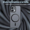 Effcotuo Magnétique Coque pour Oppo A6 Pro 5G /4G Case avec MagSafe avec Verre Trempé Protection écran Anti-Chute Silicone Soupl