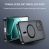 Effcotuo Magnétique Coque pour Oppo A6 Pro 5G /4G Case avec MagSafe avec Verre Trempé Protection écran Anti-Chute Silicone Soupl