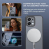 Effcotuo Magnétique Coque pour Oppo A6 Pro 5G /4G Case avec MagSafe avec Verre Trempé Protection écran Anti-Chute Silicone Soupl