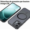 Effcotuo Magnétique Coque pour Oppo A6 Pro 5G /4G Case avec MagSafe avec Verre Trempé Protection écran Anti-Chute Silicone Soupl