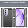 Effcotuo Coque pour Oppo A80 5G Cover, Etui Souple Flexible en Premium TPU, Antichoc, Anti-dérapante pour Oppo A80 5G-Noir