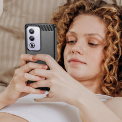 Effcotuo Coque pour Oppo A80 5G Cover, Etui Souple Flexible en Premium TPU, Antichoc, Anti-dérapante pour Oppo A80 5G-Noir