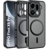 Effcotuo Magnétique Coque pour Oppo Find X9 Pro Case avec MagSafe Protection Anti-Chute Silicone Souple + PC Givré Coque, Etui T