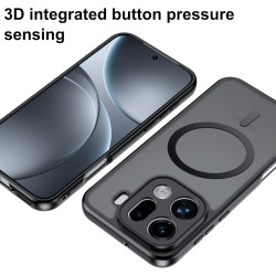 Effcotuo Magnétique Coque pour Oppo Find X9 Pro Case avec MagSafe Protection Anti-Chute Silicone Souple + PC Givré Coque, Etui T