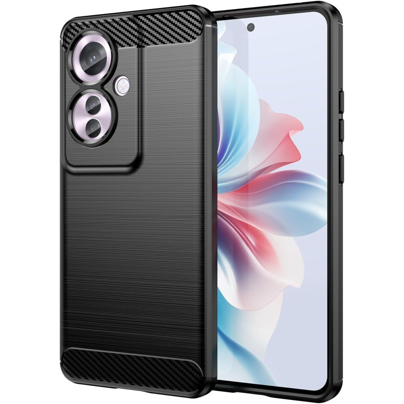 Effcotuo Coque pour Oppo Reno11 F 5G Cover, Etui Souple Flexible en Premium TPU, Antichoc, Anti-dérapante pour Oppo Reno 11F 5G-