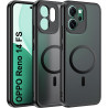 Effcotuo Magnétique Coque pour Oppo Reno 14 FS/14FS/14 F/14F 4G/5G Case avec MagSafe, Anti-Chute Silicone Souple + Acrylique Giv