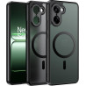 Effcotuo Magnétique Coque pour OnePlus Nord CE 5 /Nord CE5 5G Case avec MagSafe, Anti-Chute Silicone Souple + Acrylique Givré Co
