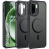 Effcotuo Magnétique Coque pour OnePlus 15R 5G Case avec MagSafe avec Verre Trempé Protection écran Anti-Chute Silicone Souple + 