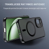 Effcotuo Magnétique Coque pour OnePlus 15R 5G Case avec MagSafe avec Verre Trempé Protection écran Anti-Chute Silicone Souple + 