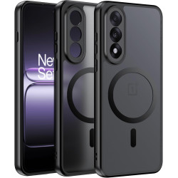Effcotuo Magnétique Coque pour OnePlus Nord 5 5G Case avec MagSafe, Anti-Chute Silicone Souple + Acrylique Givré Coque, Etui Tra