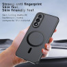 Effcotuo Magnétique Coque pour OnePlus Nord 5 5G Case avec MagSafe, Anti-Chute Silicone Souple + Acrylique Givré Coque, Etui Tra