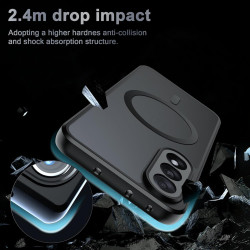 Effcotuo Magnétique Coque pour OnePlus Nord 5 5G Case avec MagSafe, Anti-Chute Silicone Souple + Acrylique Givré Coque, Etui Tra
