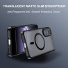Effcotuo Magnétique Coque pour OnePlus Nord 5 5G Case avec MagSafe, Anti-Chute Silicone Souple + Acrylique Givré Coque, Etui Tra