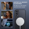 Effcotuo Magnétique Coque pour OnePlus Nord 5 5G Case avec MagSafe, Anti-Chute Silicone Souple + Acrylique Givré Coque, Etui Tra