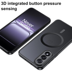 Effcotuo Magnétique Coque pour OnePlus Nord 5 5G Case avec MagSafe, Anti-Chute Silicone Souple + Acrylique Givré Coque, Etui Tra