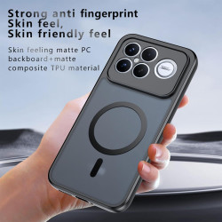 Effcotuo Magnétique Coque pour Xiaomi POCO F8 Ultra 5G Case avec MagSafe avec Verre Trempé Protection écran Anti-Chute Silicone 
