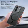 Effcotuo Magnétique Coque pour Xiaomi POCO M7 Pro 5G Case avec MagSafe, Anti-Chute Silicone Souple + Acrylique Givré Coque, Etui