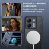 Effcotuo Magnétique Coque pour Xiaomi POCO M7 Pro 5G Case avec MagSafe, Anti-Chute Silicone Souple + Acrylique Givré Coque, Etui