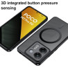 Effcotuo Magnétique Coque pour Xiaomi POCO M7 Pro 5G Case avec MagSafe, Anti-Chute Silicone Souple + Acrylique Givré Coque, Etui