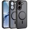 Effcotuo Magnétique Coque pour Xiaomi POCO X8 Pro 5G Case avec MagSafe avec Verre Trempé Protection écran Anti-Chute Silicone So