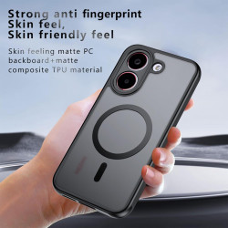 Effcotuo Magnétique Coque pour Xiaomi POCO X8 Pro 5G Case avec MagSafe avec Verre Trempé Protection écran Anti-Chute Silicone So